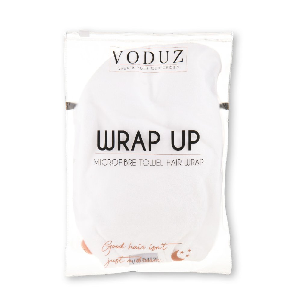 Voduz Wrap Up Microfibre White Towel